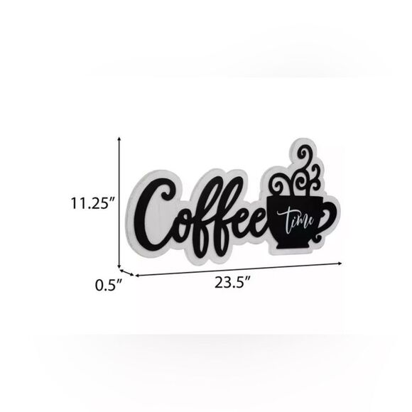 Coffee Time Wood Wall Decor - Picture 2 of 3